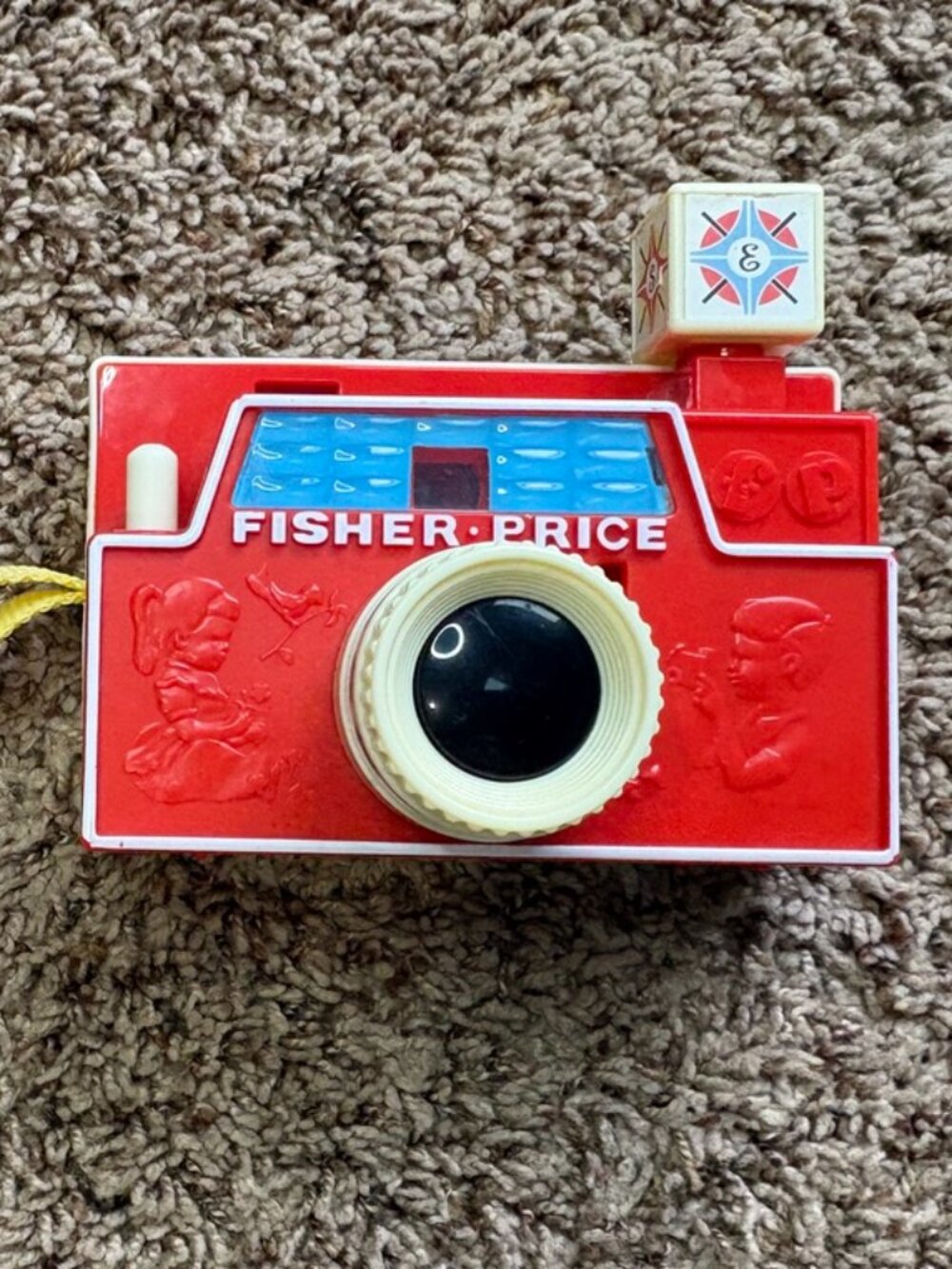 Vintage 1974 Fisher-Price Changeable Picture Disc Toy Camera Retro Camera Only